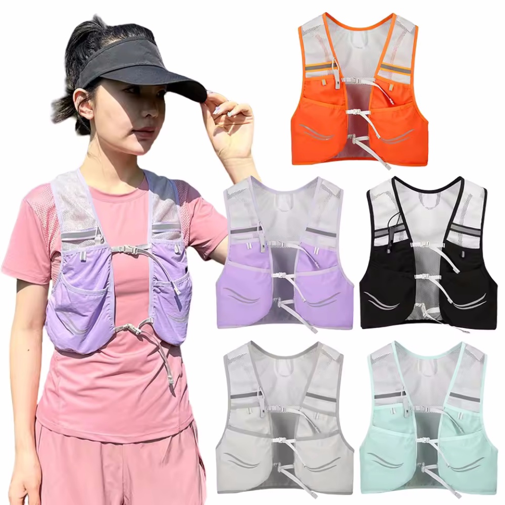 Reflective Vest Cycling - Rompi Lari Reflektif Tas Dada Lari