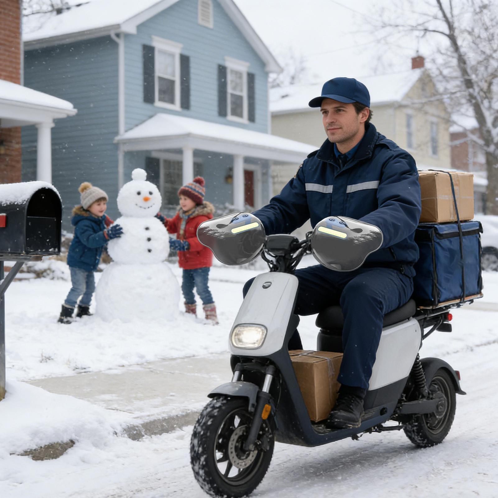 Winter Cycling Commute - Pelindung Tangan Musim Dingin Untuk Skuter
