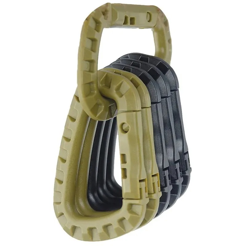 Chain Lock Combination - Carabiner taktis pengunci cepat baja plastik,