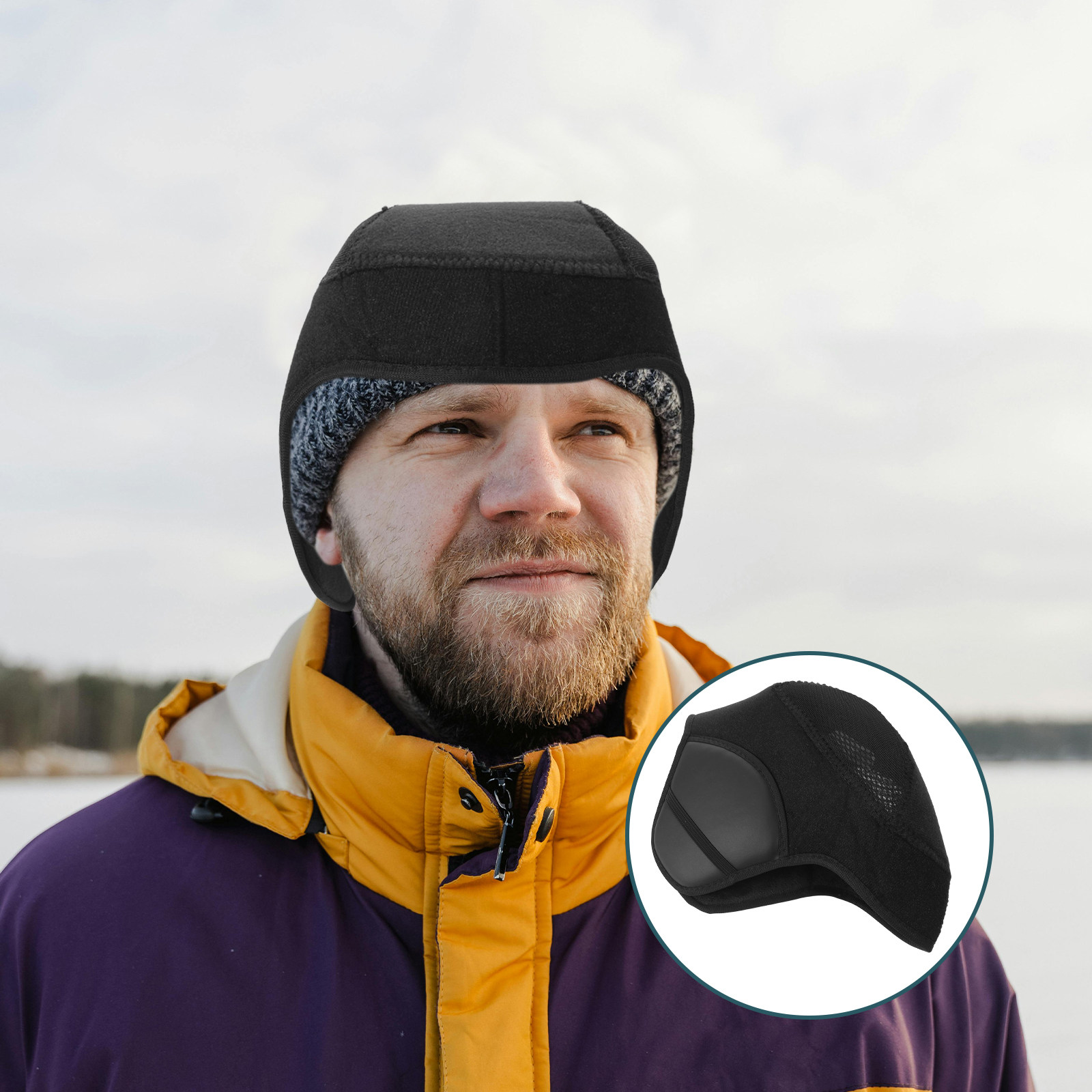 Winter Cycling Commute - Penutup Telinga Anti Angin untuk Bersepeda,
