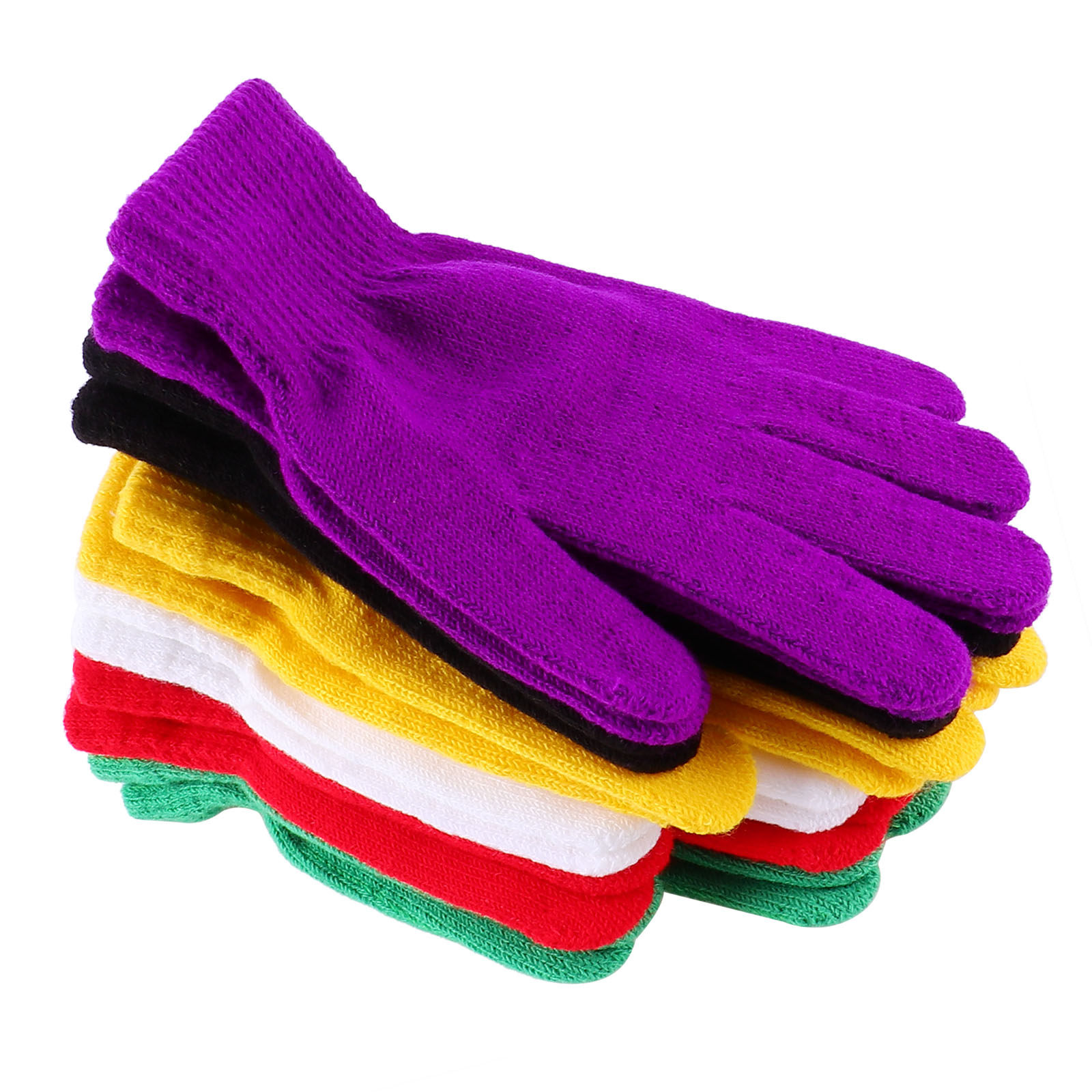 Winter Cycling Commute - 6 Pasang Sarung Tangan Rajut Warna