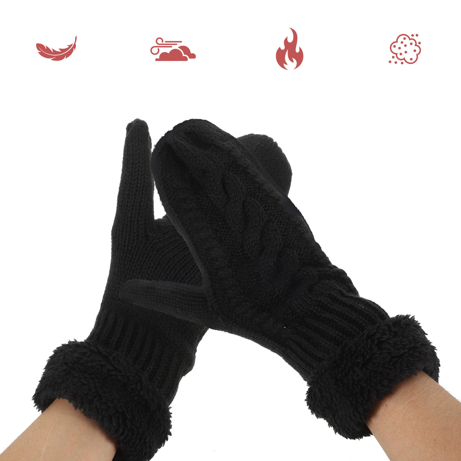 Winter Cycling Commute - 1 Pasang Sarung Tangan Musim Dingin