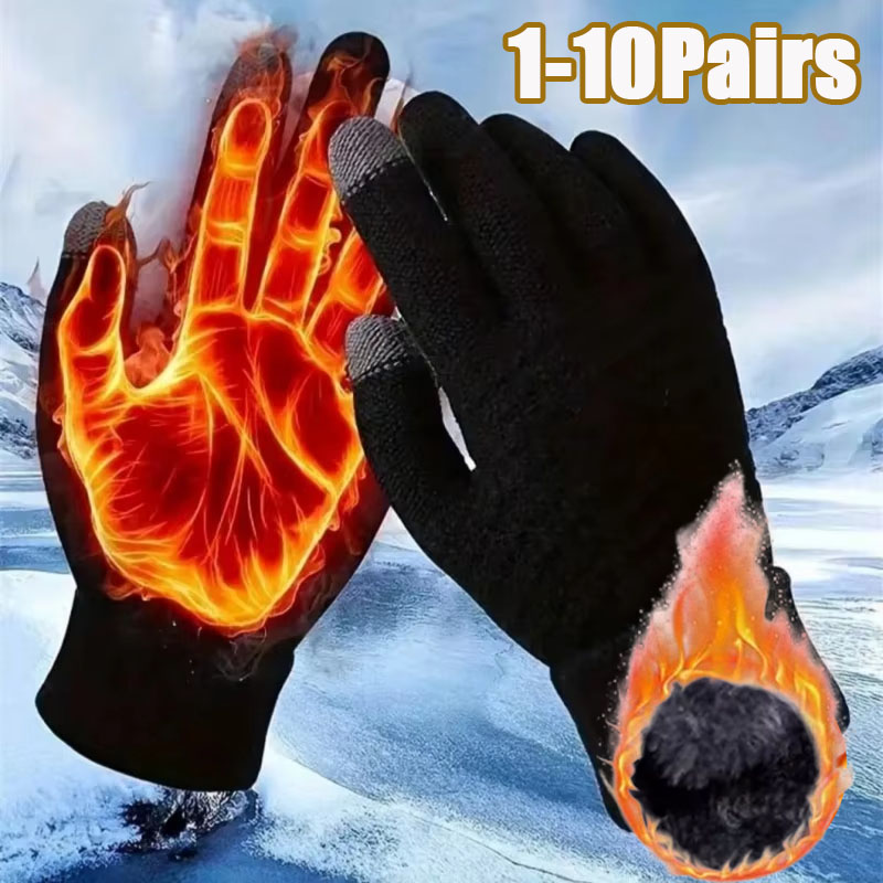 Winter Cycling Commute - 1-10 Pasang Sarung Tangan Layar Sentuh
