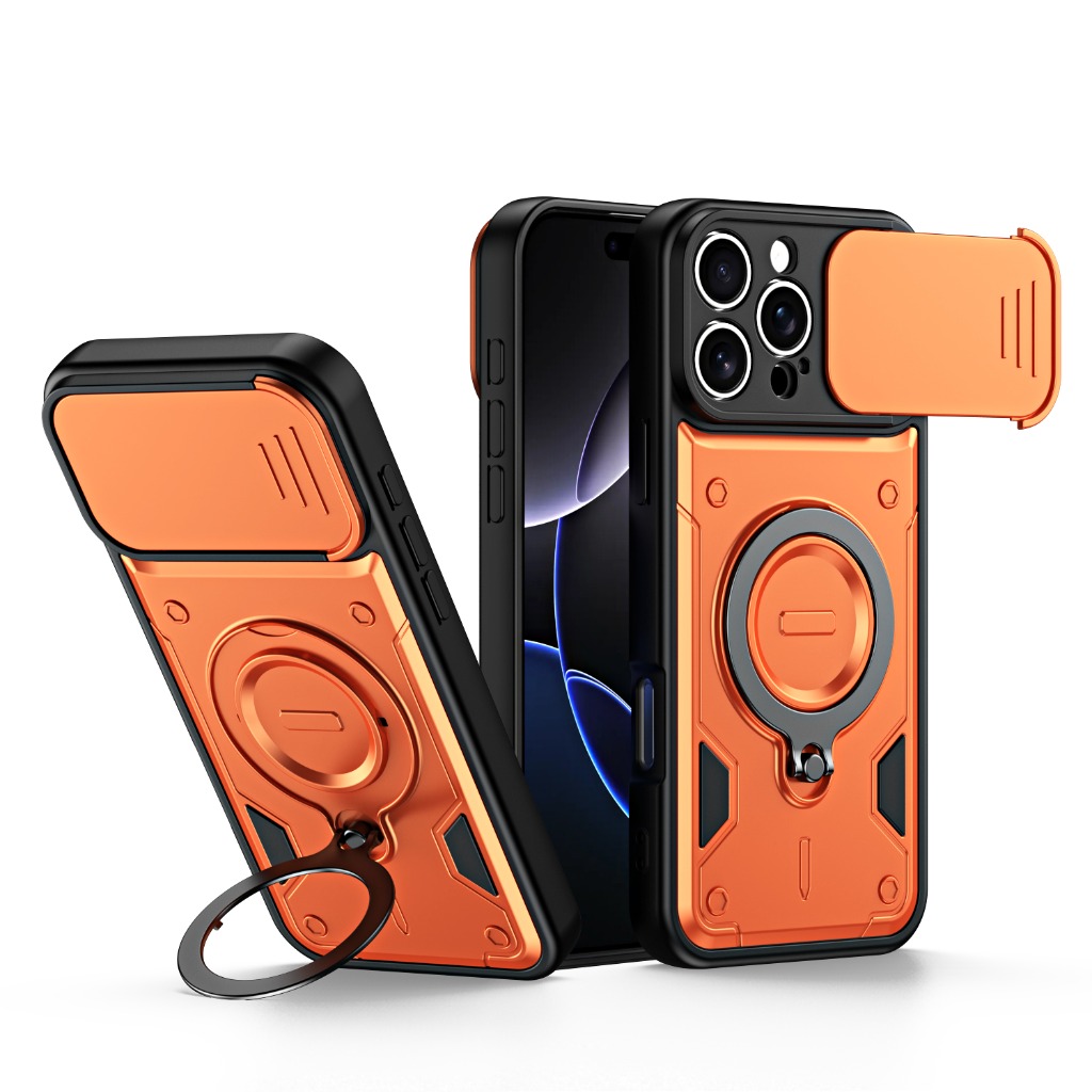Kickstand Adjustable - Casing Ponsel Anti Benturan dengan Penutup