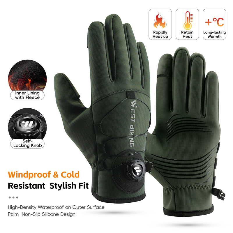 Winter Cycling Commute - Sarung Tangan Sepeda Musim Dingin Magnetik