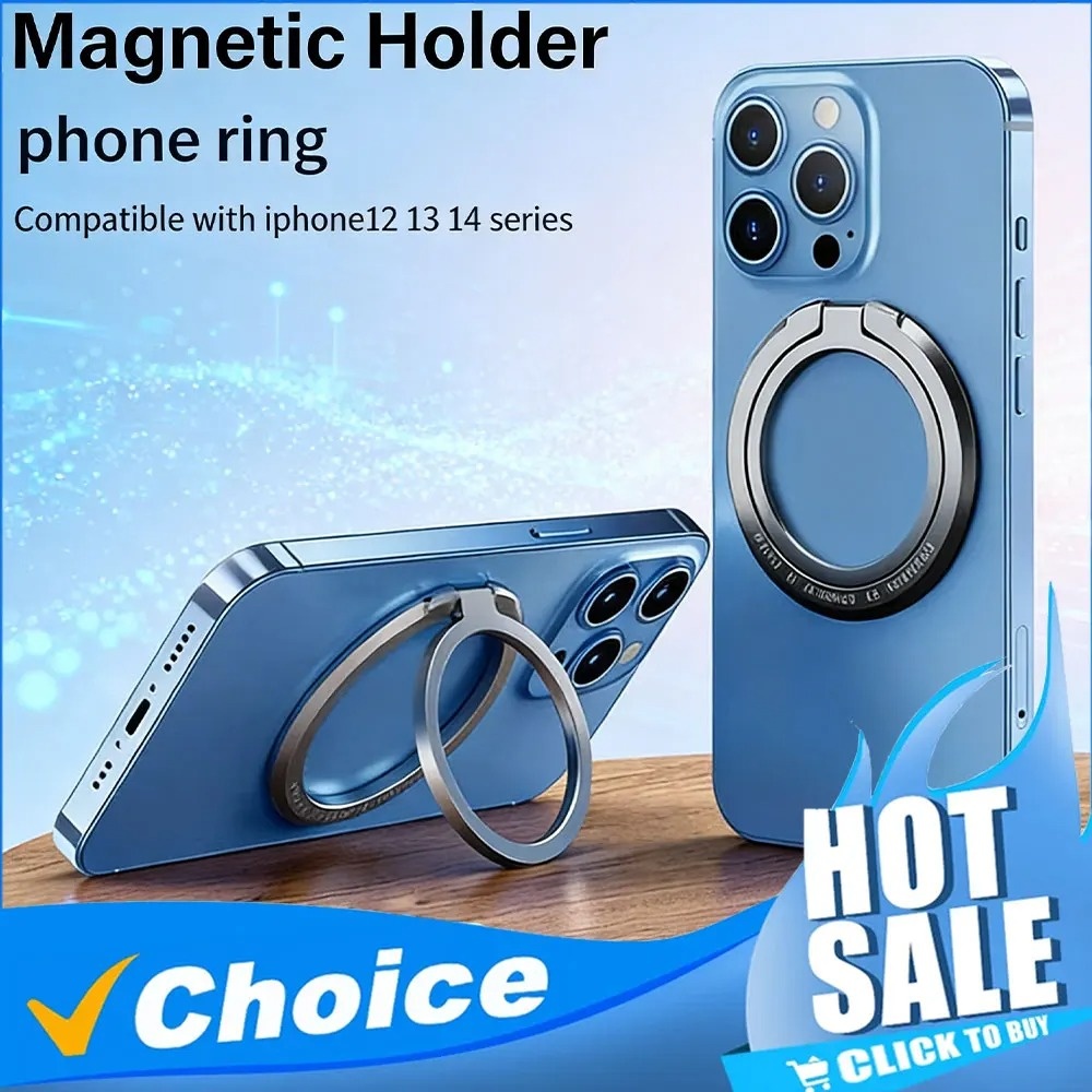 Kickstand Adjustable - Penyangga Ponsel Magnetik dengan Pegangan Jari