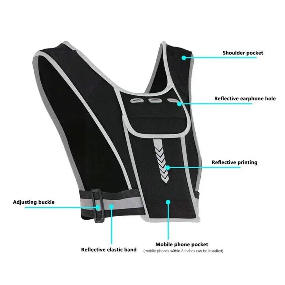 1 Buah Rompi Lari Reflektif, R - Reflective Vest Cycling ulasan dan harga