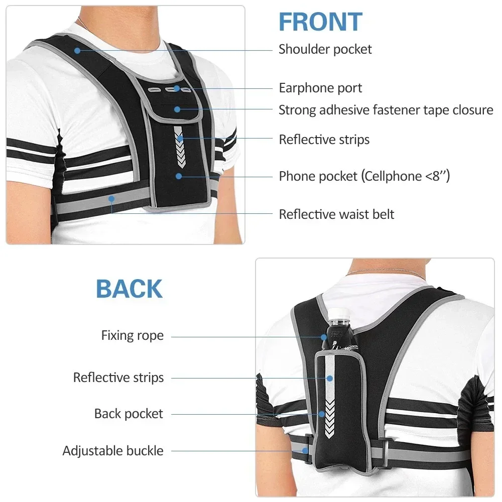 1 Buah Rompi Lari Reflektif, R - Reflective Vest Cycling ulasan dan harga
