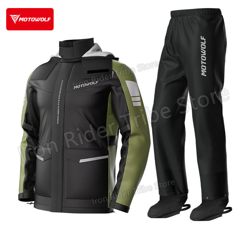 Jaket Motor Anti Air Reflektif - Cycling Commuter Rain Jacket ulasan dan harga