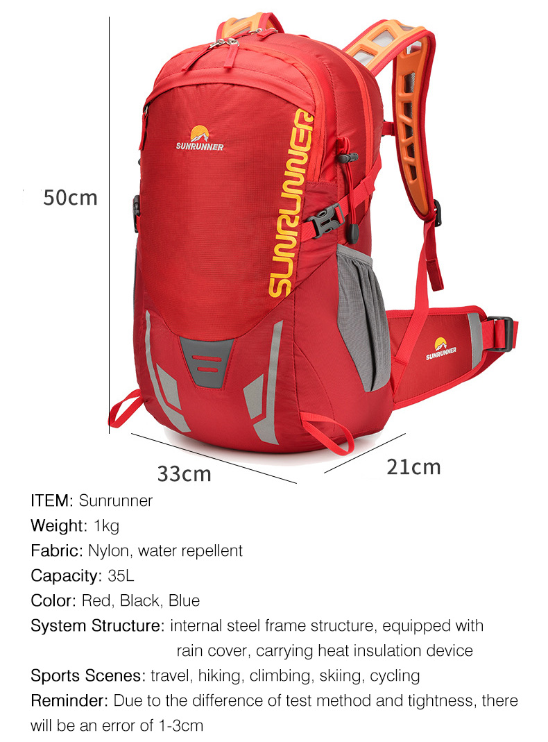 Tas Ransel Hiking 35L Kapasita - Cycling Journey ulasan dan harga