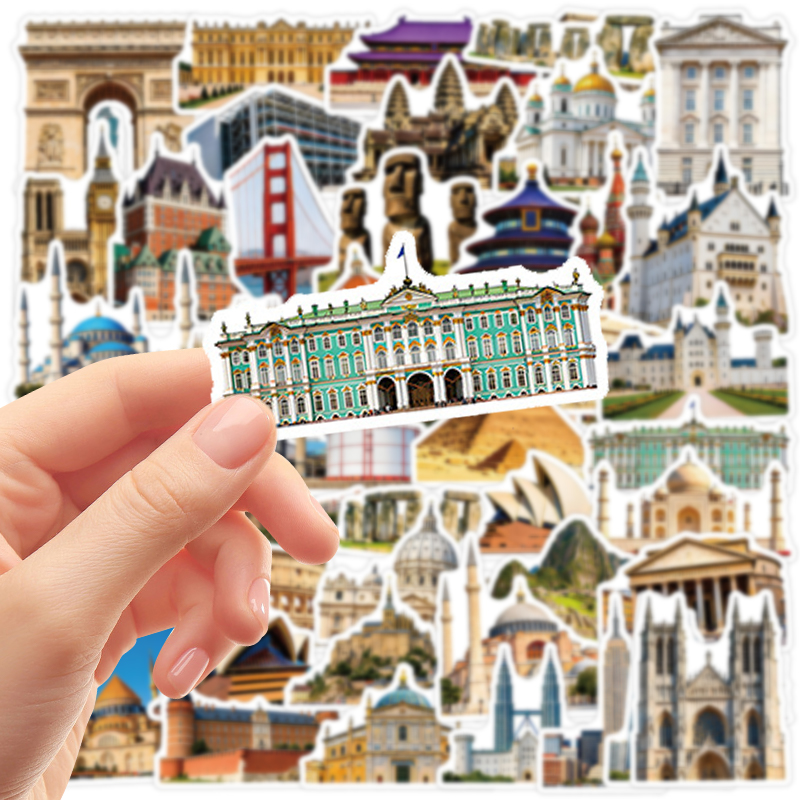 50 Buah Stiker Perjalanan Land - Cycling Journey ulasan dan harga