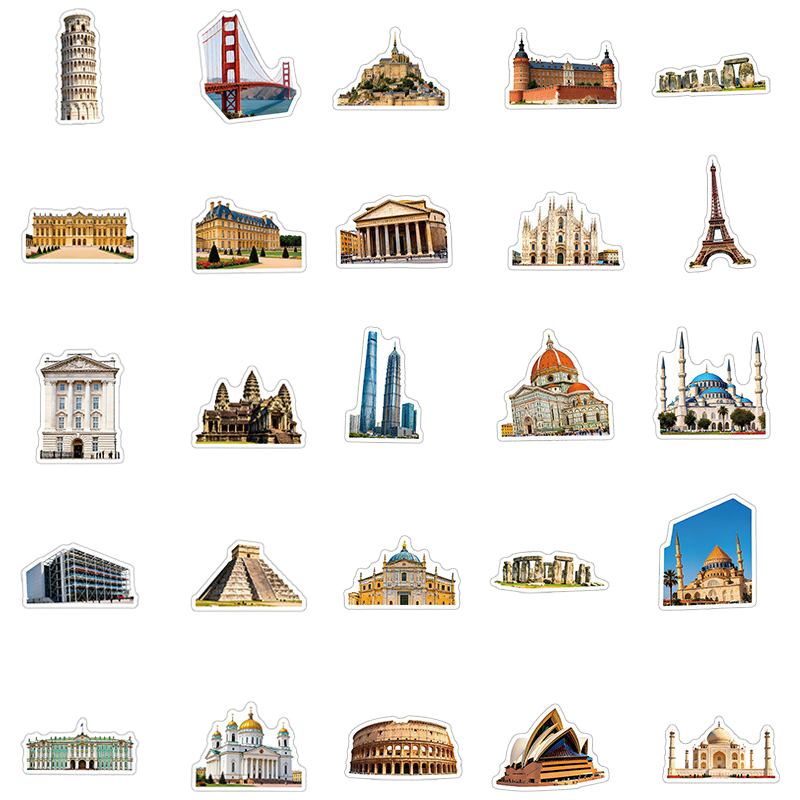 50 Buah Stiker Perjalanan Land - Cycling Journey ulasan dan harga