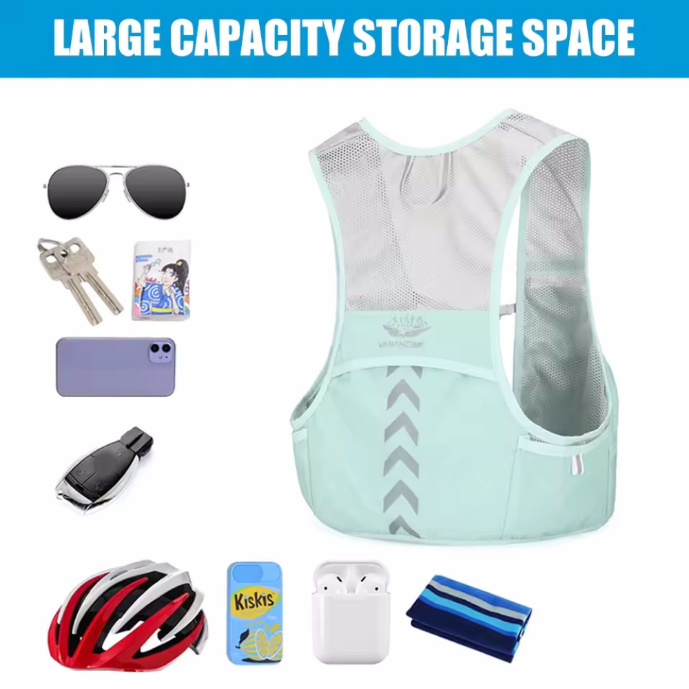 Rompi Lari Reflektif Tas Dada  - Reflective Vest Cycling ulasan dan harga