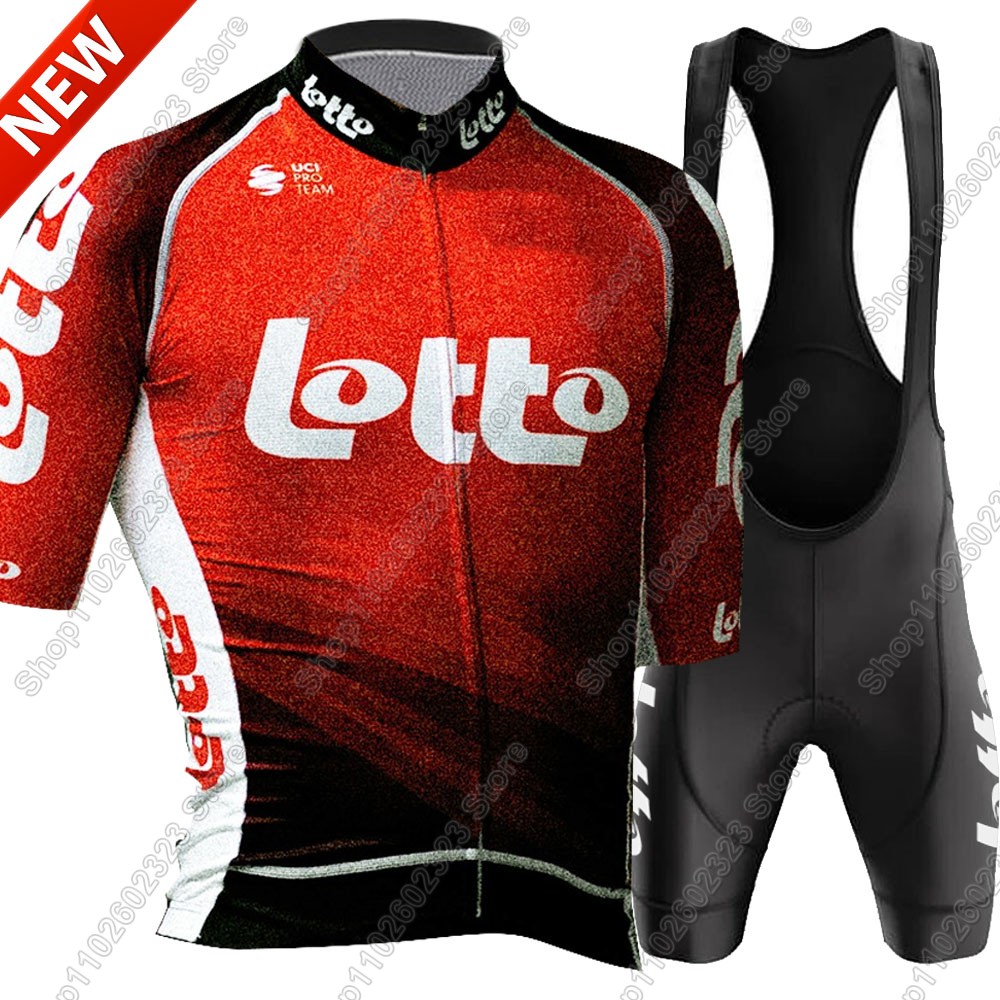 Set Jersey Bersepeda Tim Lotto - Cycling Commuter Clothing ulasan dan harga