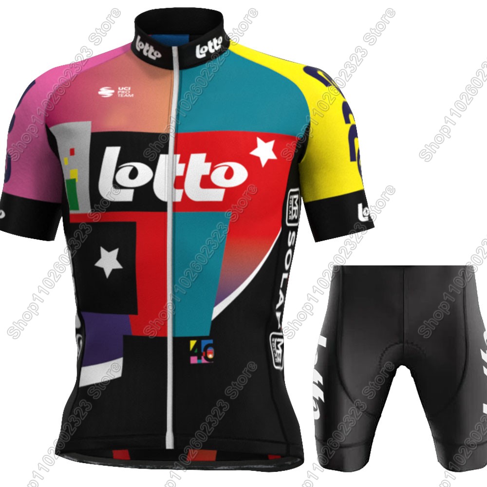 Set Jersey Bersepeda Tim Lotto - Cycling Commuter Clothing ulasan dan harga