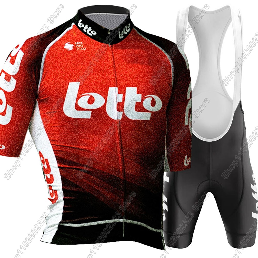 Set Jersey Bersepeda Tim Lotto - Cycling Commuter Clothing ulasan dan harga