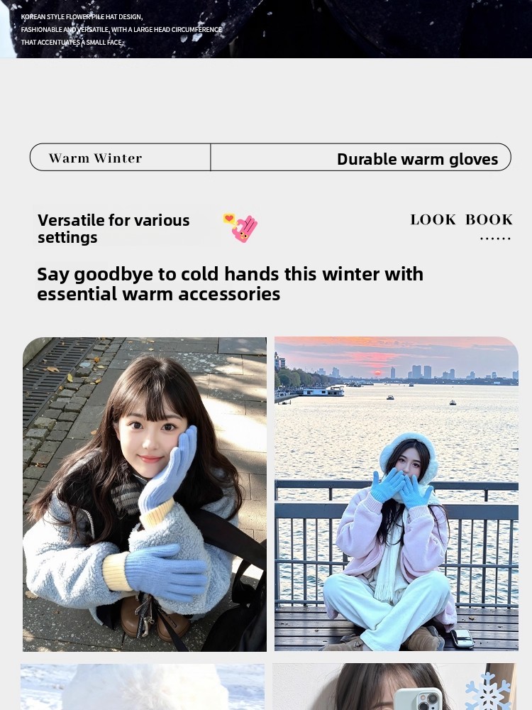 Sarung Tangan Rajut Gaya Korea - Winter Cycling Commute ulasan dan harga