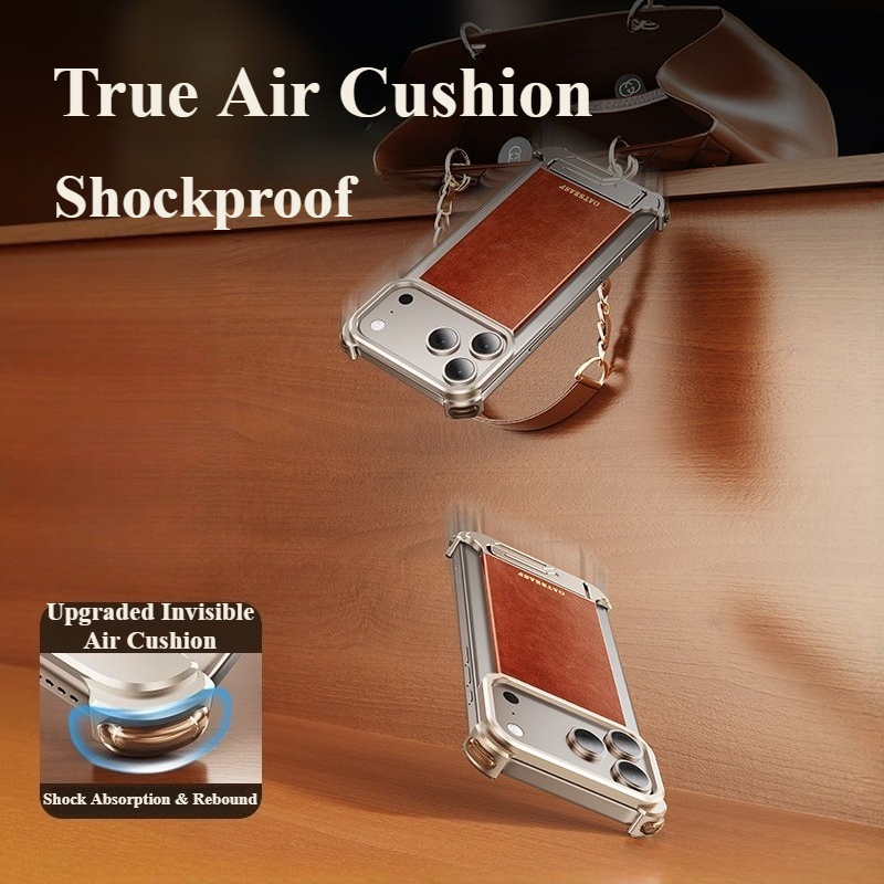 Casing Ponsel Oatsbasf Leather - Kickstand Adjustable ulasan dan harga
