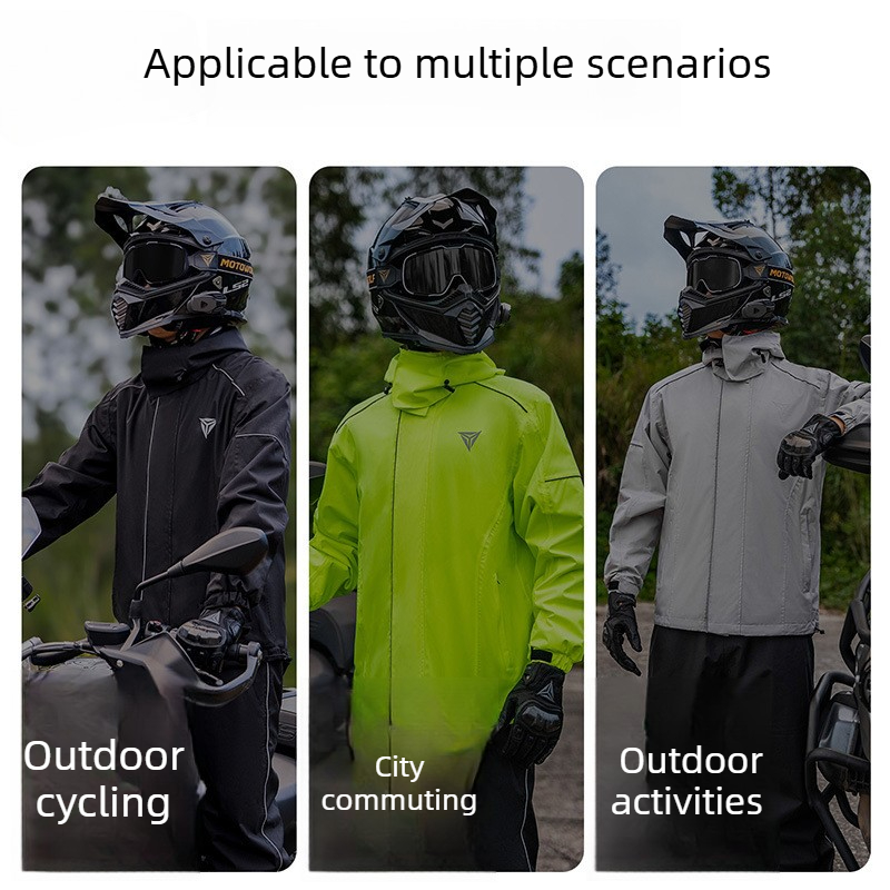 Setelan Jas Hujan Motor Anti A - Cycling Commuter Rain Jacket ulasan dan harga