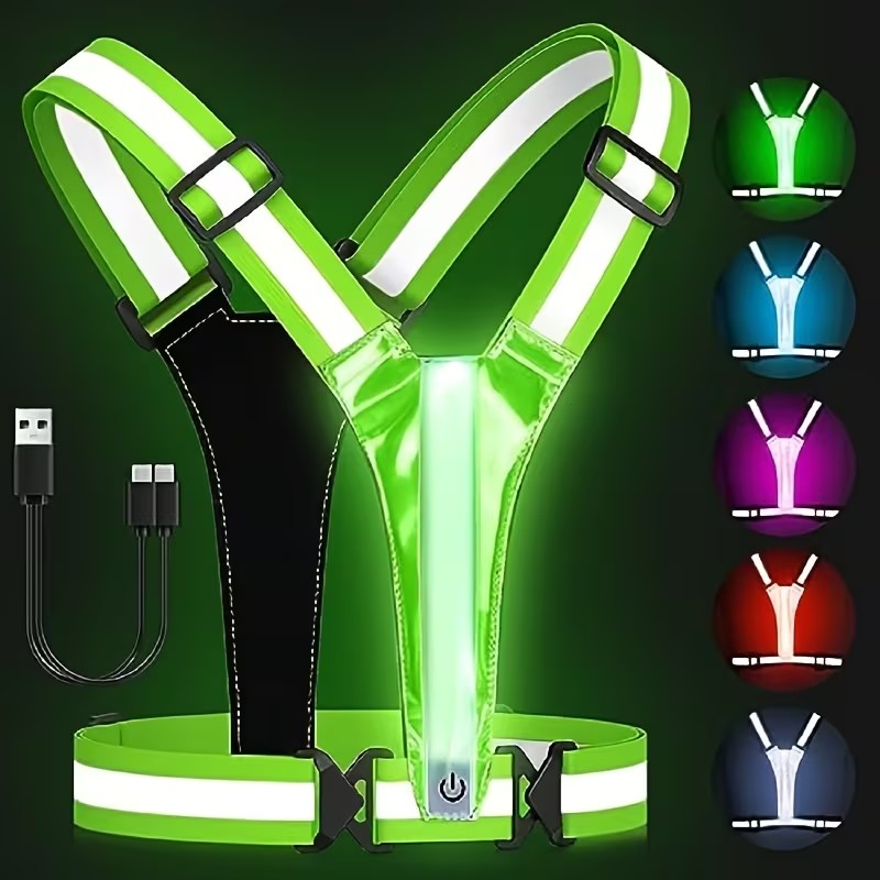 Rompi Reflektor LED Elastis un - Reflective Vest Cycling ulasan dan harga