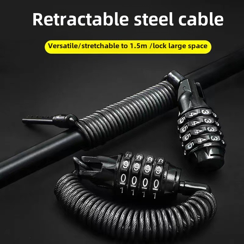 Kunci helm Anti Maling, rantai - Chain Lock Combination ulasan dan harga