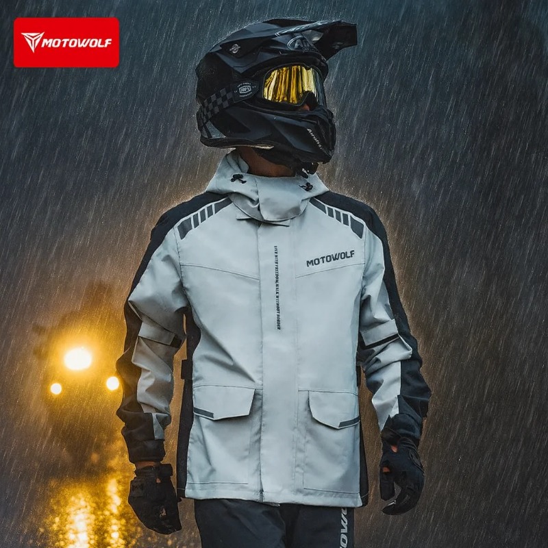 Jaket Hujan Motor Motowolf Ref - Cycling Commuter Rain Jacket ulasan dan harga