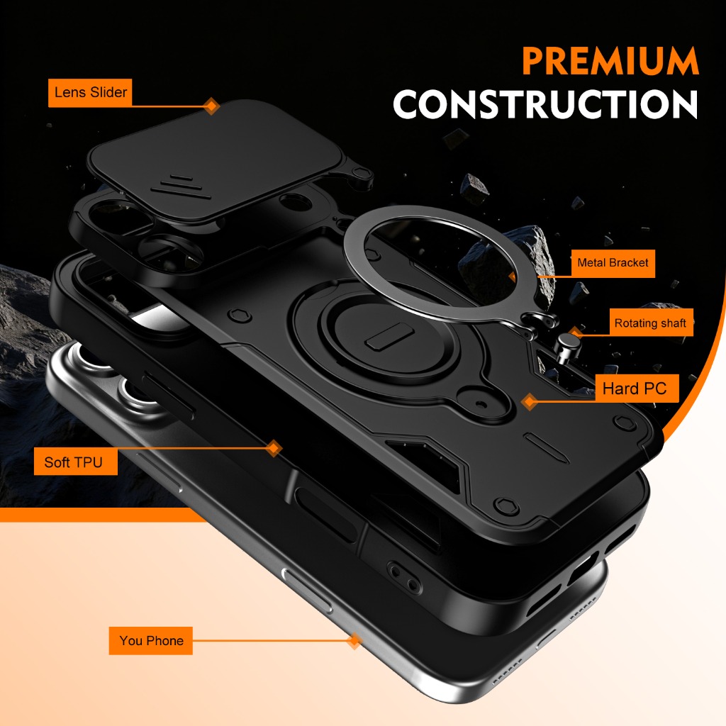 Casing Ponsel Anti Benturan de - Kickstand Adjustable ulasan dan harga