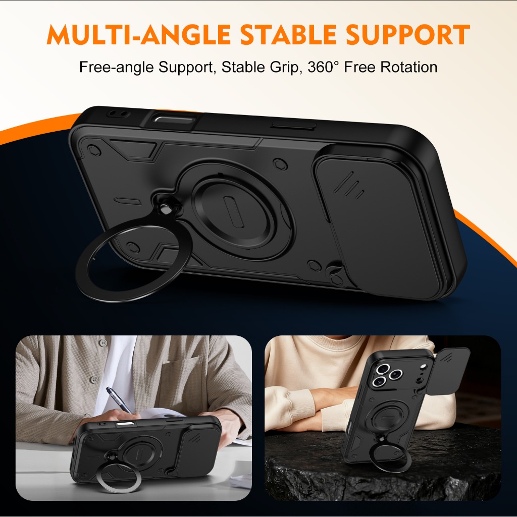Casing Ponsel Anti Benturan de - Kickstand Adjustable ulasan dan harga