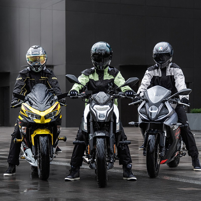 Setelan Jas Hujan Motor Oxford - Cycling Commuter Rain Jacket ulasan dan harga