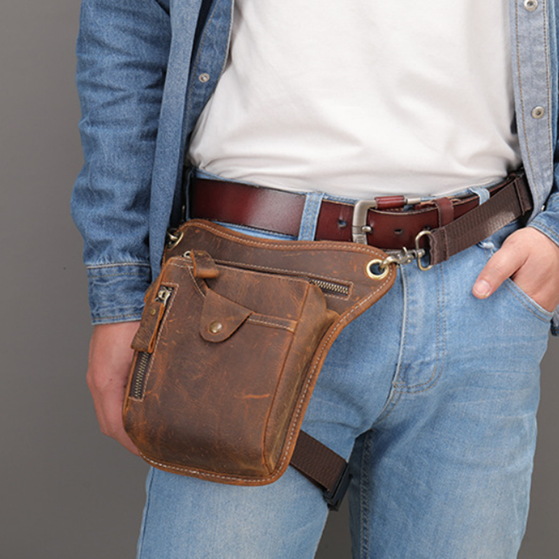 Tas Pinggang Kulit Pu Antik Ta - Cycling Commute Bag ulasan dan harga