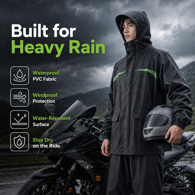 Setelan Hujan Bersepeda Anti A - Cycling Commuter Rain Jacket ulasan dan harga