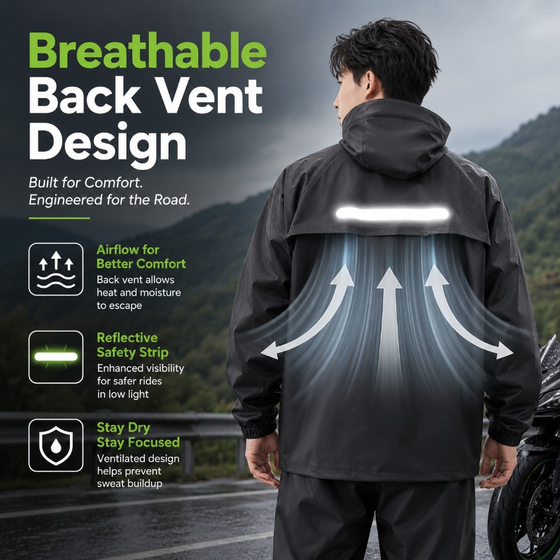 Setelan Hujan Bersepeda Anti A - Cycling Commuter Rain Jacket ulasan dan harga