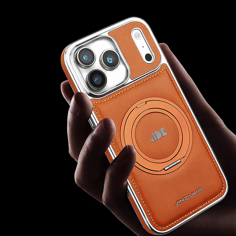 Casing Ponsel Kulit Mewah deng - Kickstand Adjustable ulasan dan harga
