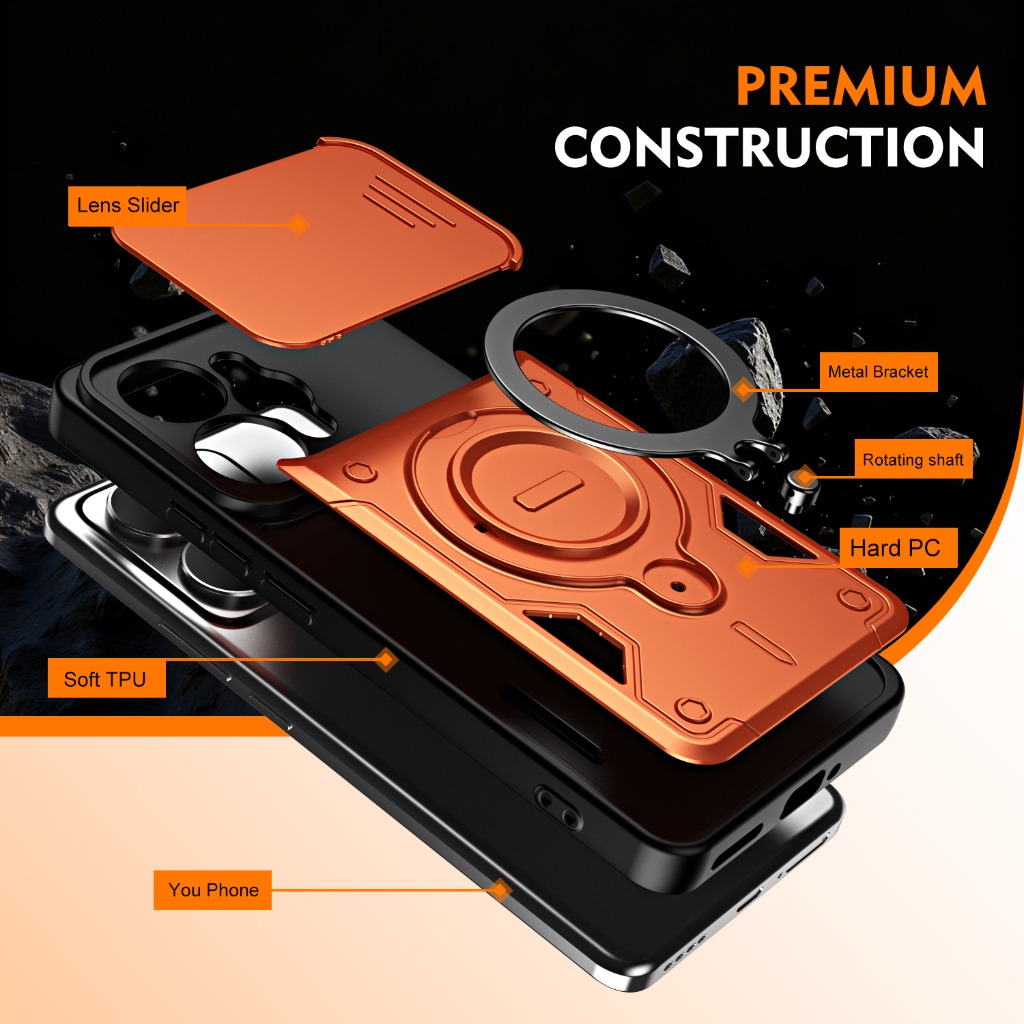 Casing Ponsel Anti Benturan de - Kickstand Adjustable ulasan dan harga
